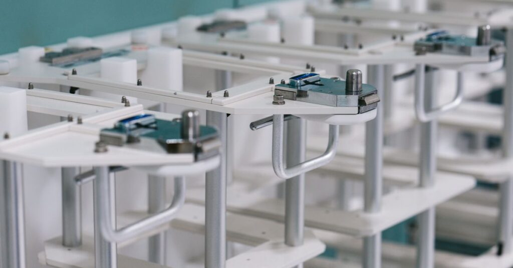 Detailed view of industrial laboratory equipment showcasing modern design and functionality.